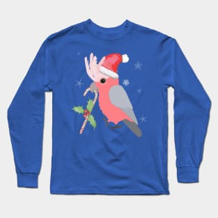 A cute Christmas galah cockatoo Long Sleeve T-Shirt